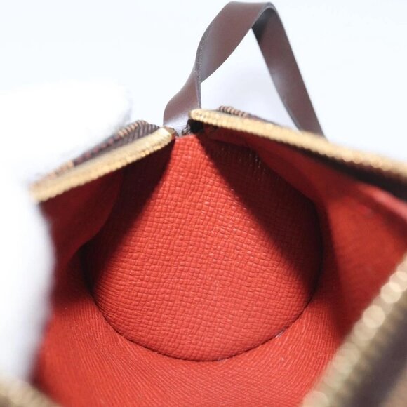 LOUIS VUITTON Damier Ebene Papillon Pouch LV Auth 130401 - Picture 12 of 16